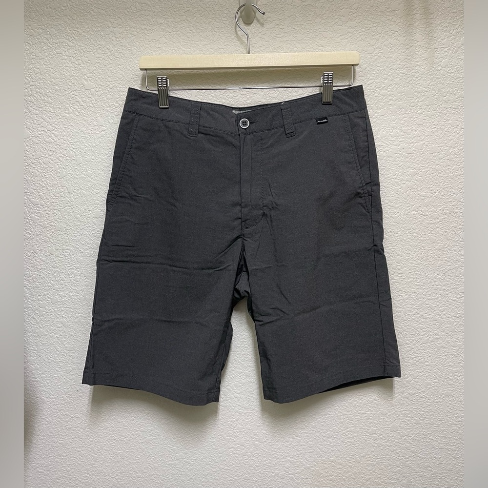 TRAVIS MATHEW Dark Gray Men's Flat Front Golf Shorts Size 32